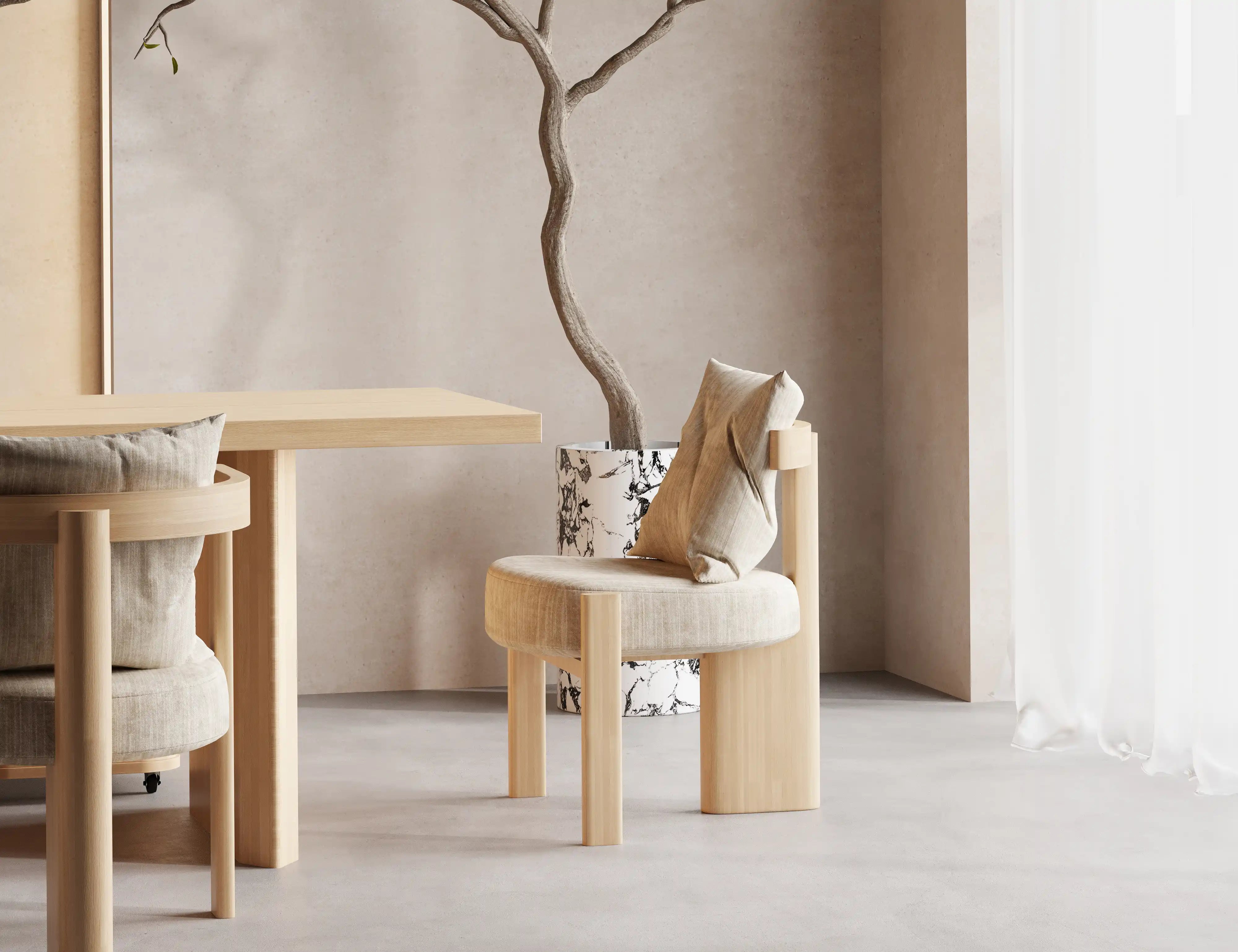 YUE JIAN Dining Chair | Poetry in Form and Wood