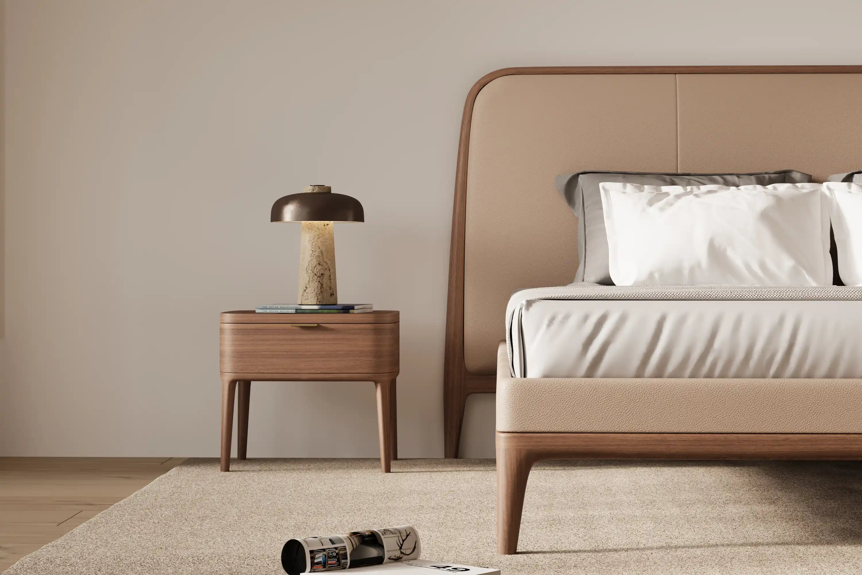 CLEARNESS Night Stand — North American Black Walnut