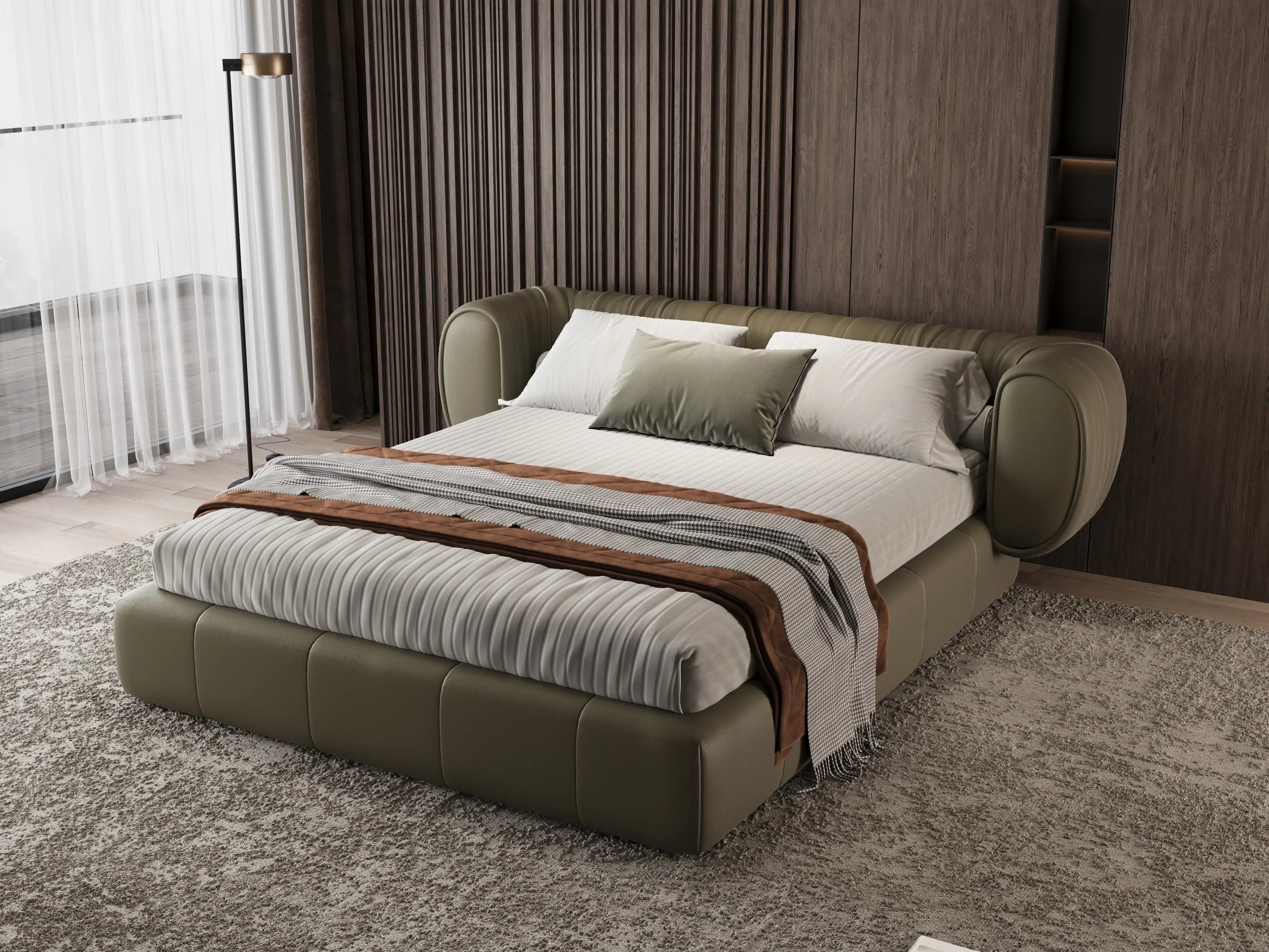 CACTUS Bed — Architectural Softness in Sculptural Form