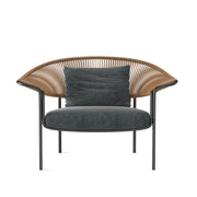 Yunzhi | The Artisanal Weave of Modern Comfort - High-End Rattan Chair with Metal Frame